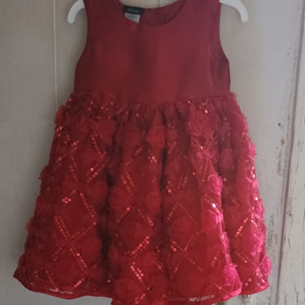 Holiday Editions Red Sleeveless Fit and Flare Dress